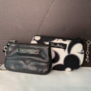 REBECCA MINKOFF & VERA BRADLEY MINI WALLETS IDS COINS CREDIT CARDS KEYS